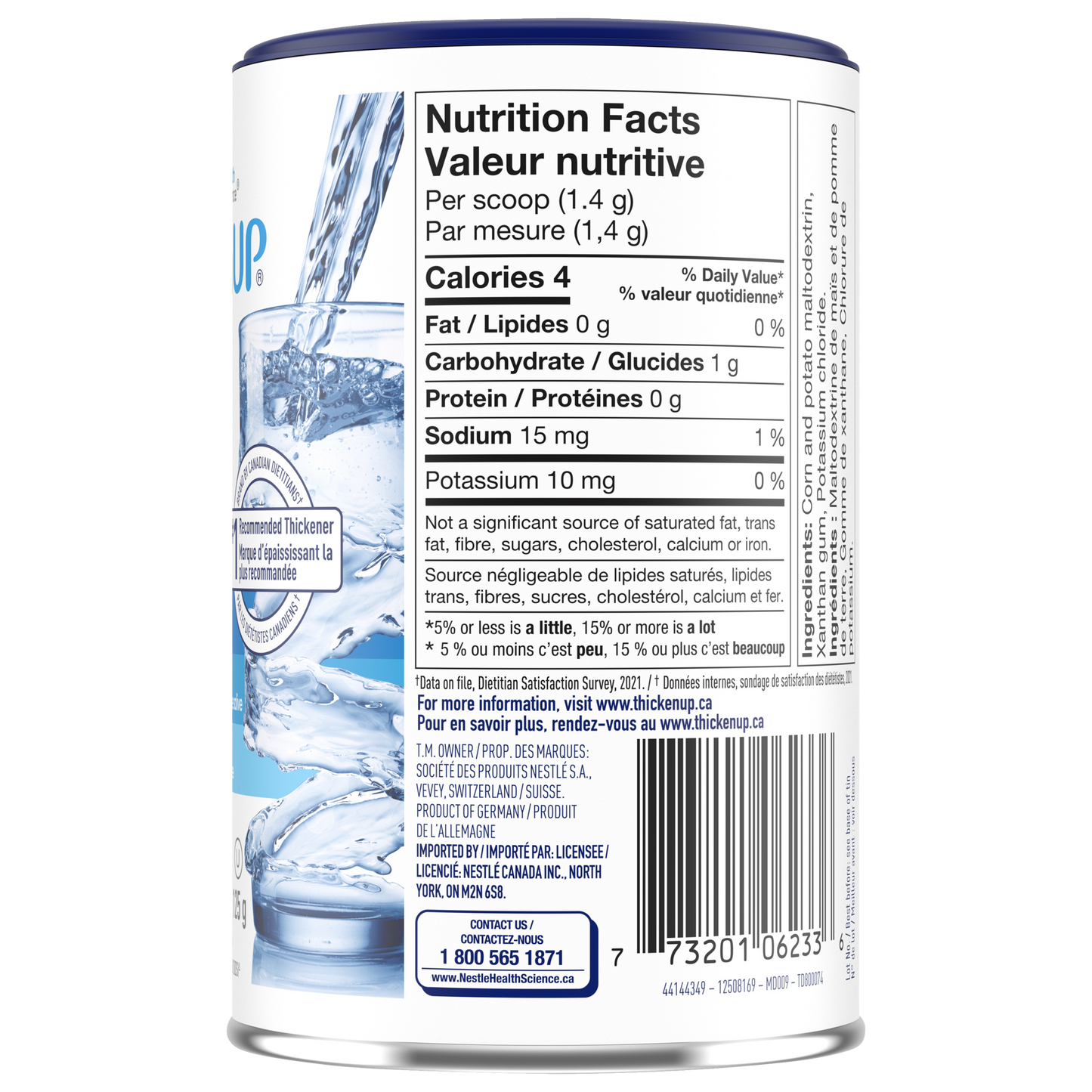 ThickenUp Clear nutritional facts