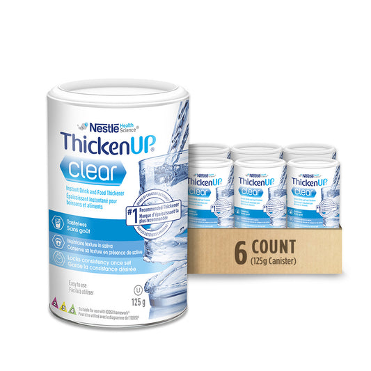 ThickenUp Clear instant drink and food thickener - 6 count packaging
