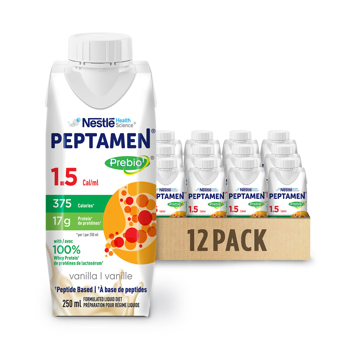 PEPTAMEN® 1.5 with Prebio1® Tetra, 12 x 250 ml
