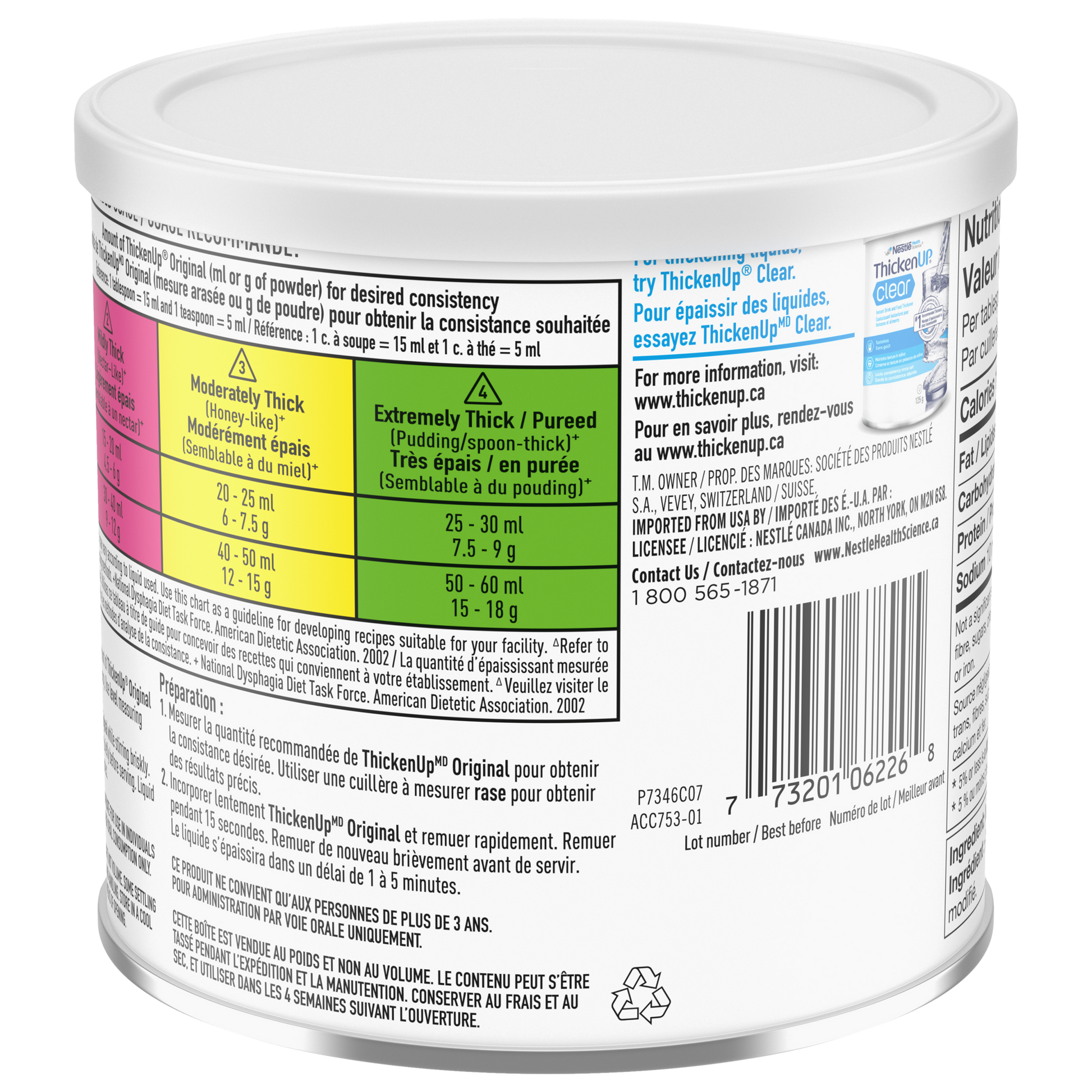 ThickenUp Original recommended usage and how to prepare