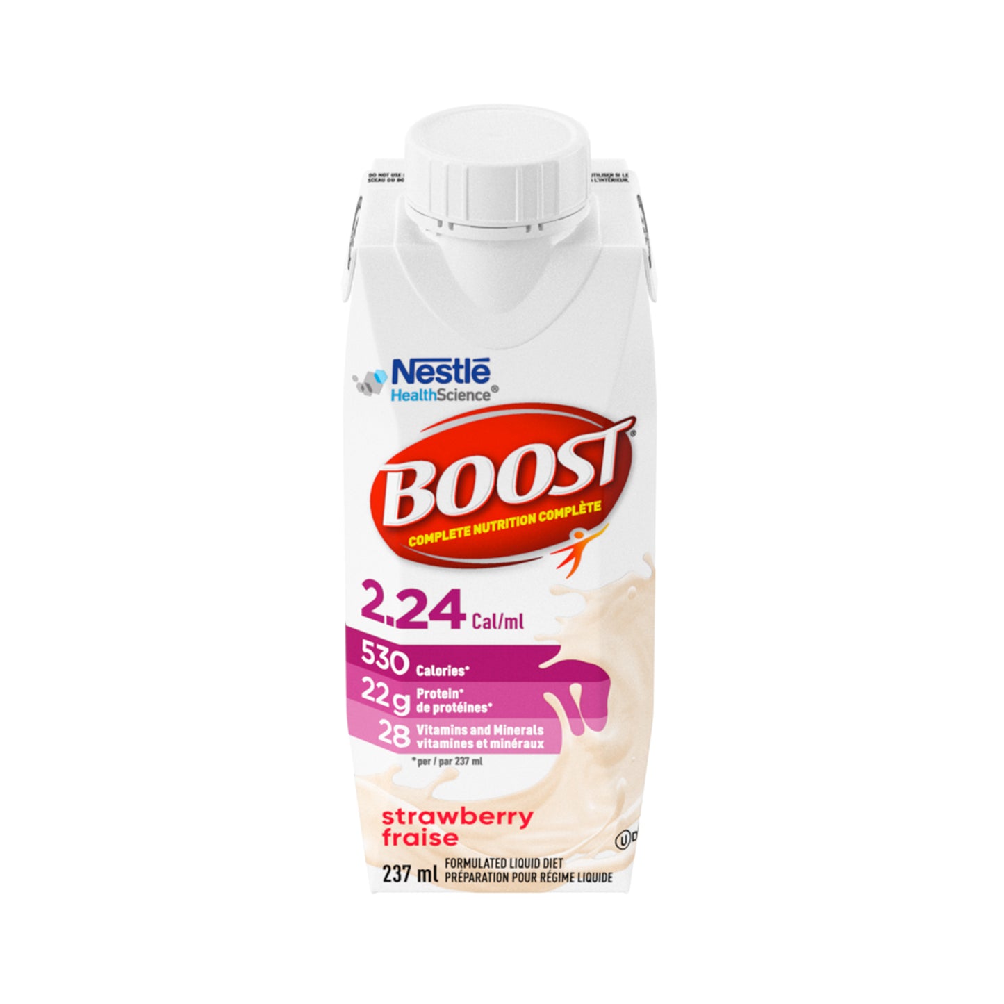 BOOST® 2.24 Strawberry, 12 x 237 ml