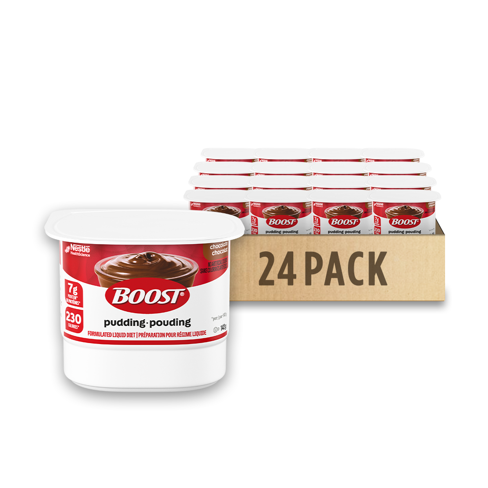 BOOST® Pudding Chocolate, 24 cups x 142g each