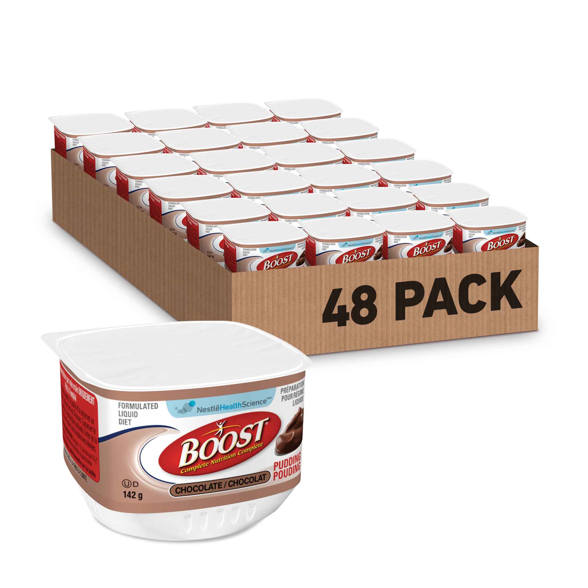 BOOST® Pudding Chocolate, 48 cups x 142g each