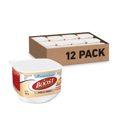 BOOST® Pudding Vanilla, 12 cups x 142g each