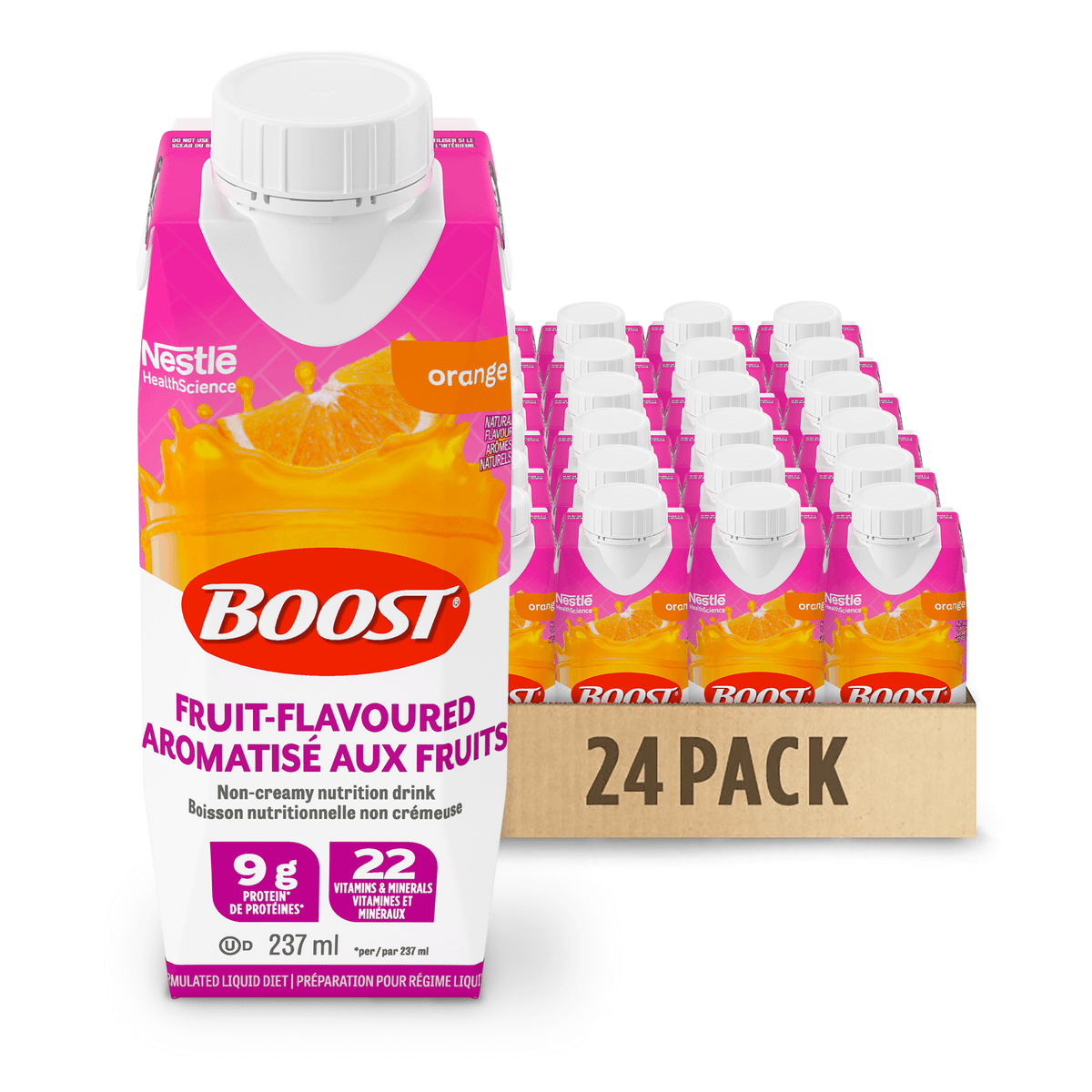 BOOST Boisson aux Fruits Orange Tetra Prisma, 24 x 237 ml | NHS Shop ...
