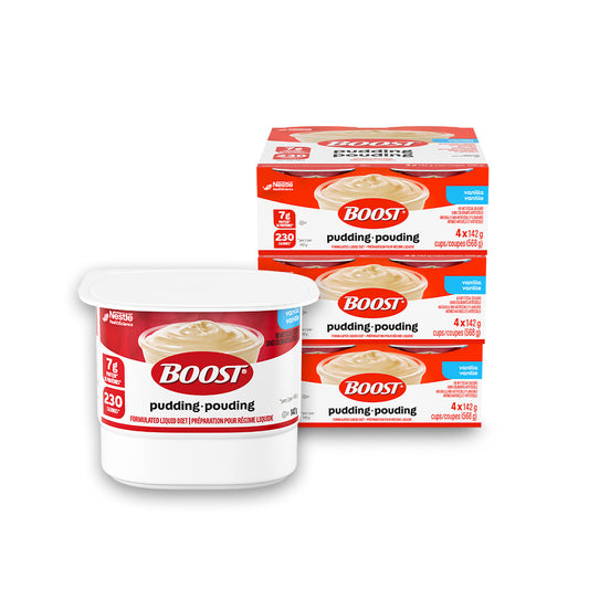 BOOST® Pudding Vanilla, 12 cups x 142g each