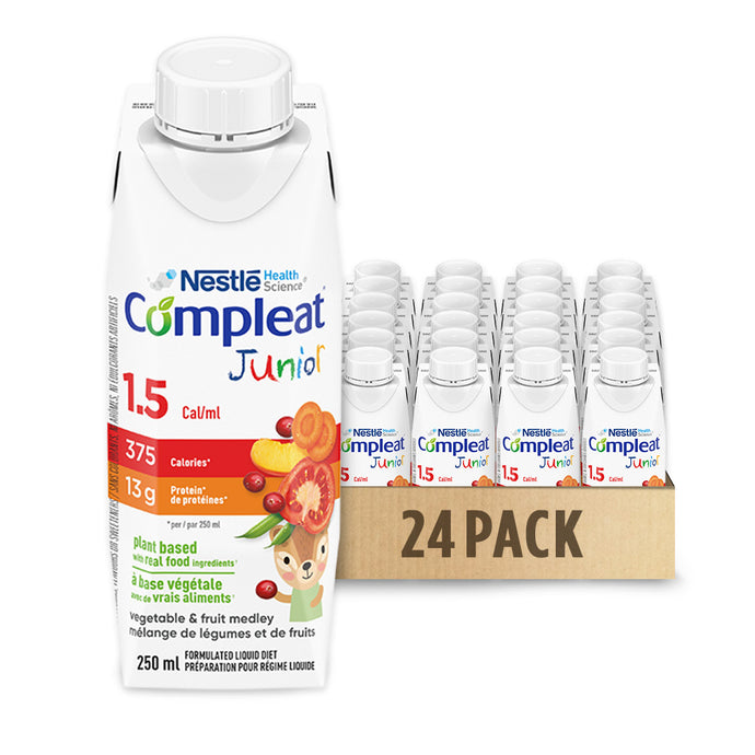 COMPLEAT® Junior 1.5 Tetra 24 x 250ml Samples - At-Home Program for Study Participants