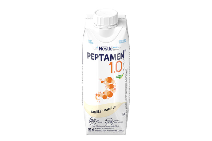 Peptamen® 1.0 with Prebio1™ Vanilla Tetra 24 x 250ml