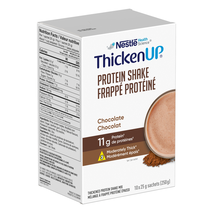 Frappé protéiné Thicken Up® (10 x 25 g) boîte de sachets Chocolat