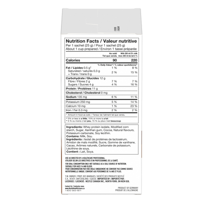 Frappé protéiné Thicken Up® (10 x 25 g) boîte de sachets Chocolat