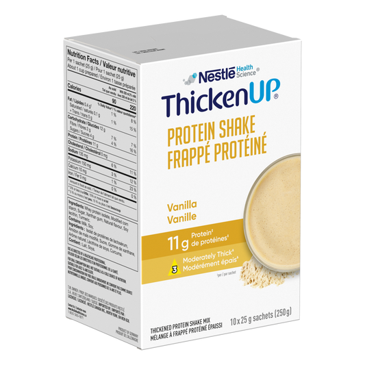 Frappé protéiné Thicken Up® (10 x 25 g) boîte de sachets Vanille