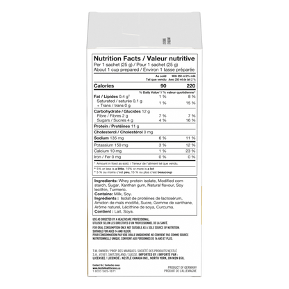 Frappé protéiné Thicken Up® (10 x 25 g) boîte de sachets Vanille