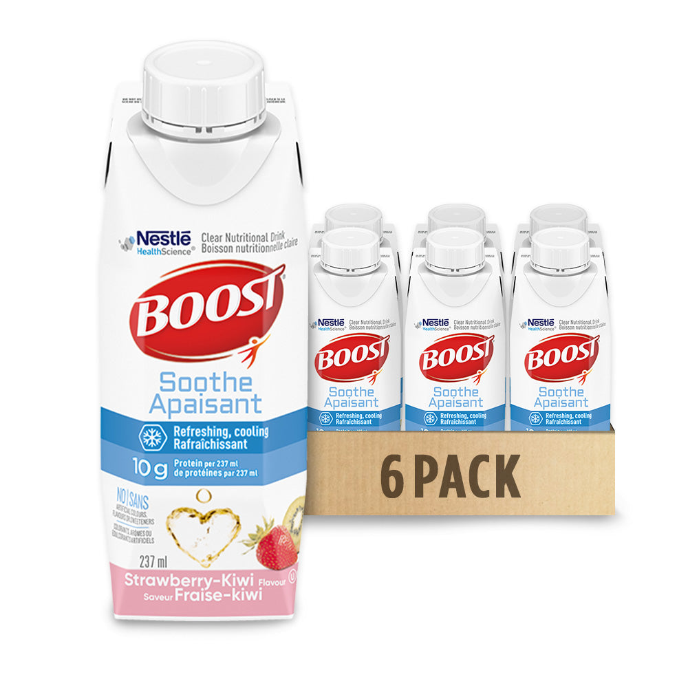 BOOST® Soothe Strawberry Kiwi, 6 x 237 ml